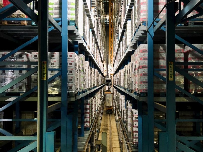 Food bank inventory preparing to give